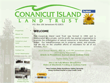 Tablet Screenshot of conanicutlandtrust.org